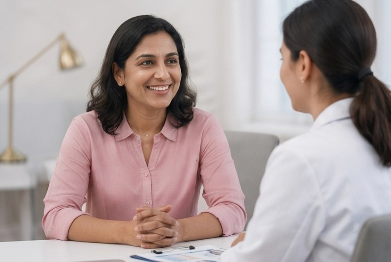 Illustration representing specialized heart care for women